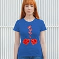 thumbnail image 3 of Tee Hunt Love Birds T-Shrit Merry Christmas Romanticbirds Xmas Women's T-Shirt Tee, Blue, Large, 3 of 5