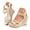 a-White, variant on Women Wedge Sandals with Arch Support Open Toe High Top Espadrilles Dress Slide Shoes Comfortable Stylish Vacation Shoe White 6