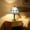 Sky Blue C, variant on Tiffany Style Floral Stained Glass Table Lamp,Colorful Flower Shade Desk Lamp with Antique Bronze Metal Base,Lamp for Bedroom, Living Room, Study & Coffee Shop Decor(7.9*14.2 in)C