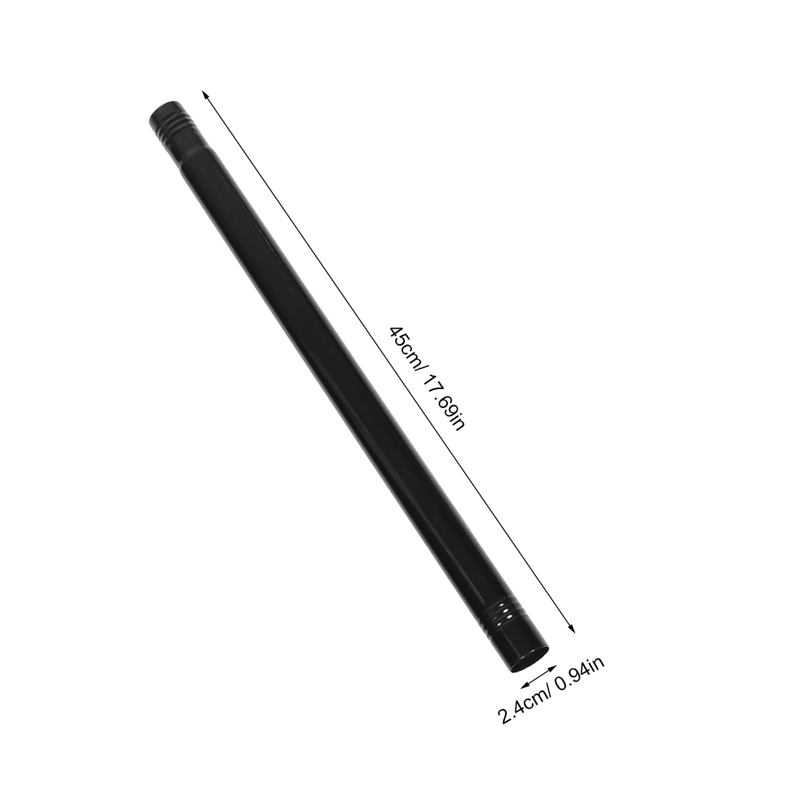 SEWOART 1Set Black Stainless Steel Flagpole Kit Outdoor Sectional Design Heavy Duty Metal Pole for House Yard Boat