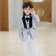 thumbnail image 3 of Odeerbi Chicos Niñas Blazer Chaqueta Glitter Manga Larga Uniforme Escuela Traje Formal Chaqueta, 3 of 8
