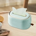 thumbnail image 3 of Multifunctional Tissue Holder Removable Storage Dispenser Hanging Rack Wall Mount Napkin Box for Living Bedroom Household Wall Kitchen Light Green, 3 of 5