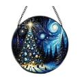 thumbnail image 2 of Fmbmuo Christmas Round Window Hanging , Durable Vintage Suncatcher Decor , For Xmas Tree Wreath Window Holiday Decor, 2 of 7