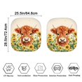 thumbnail image 2 of Garronmavis Sunflower Highland Cow Automotive Windshield Sunshades Car Sun Shade Set of 2 Portable Foldable Auto Sun Blocker Visor Protector, 2 of 5