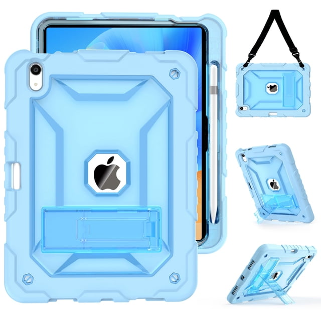 Funda para iPad de décima generación 2022, iPad de 11 pulgadas con soporte para lápices