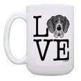 thumbnail image 2 of ThisWear Dog Coffee Mug Set LOVE Great Dane Lover Gifts 2 Pack Gift 15oz Coffee Mugs, 2 of 4