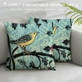 thumbnail image 3 of Qinduosi Strawberry Thief Design Decorative Throw Pillow Cover Soft Velvet Throw Pillowcases Home Decor Living Room Cushion Cover for Bed Couch Car White, 3 of 5