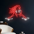 thumbnail image 2 of Girl DJ Led Sign, DJ Lady Neon Light, DJ Woman Neon Sign, Music Player Led Light, Music Room Wall, 2 of 5