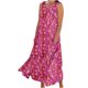 thumbnail image 1 of Vestido de Verano para las Mujeres sin Mangas Lino-Look Impreso Maxi, Suelto Fluido Y Vestido Sexy de Moda para las Mujeres, 1 of 5