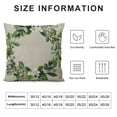 thumbnail image 5 of COMIO Decorative Spring Wreath Pillow Covers - Summer Floral Leaves Bless Home Cushion Case for Farmhouse Decor Room Bedroom Sofa Chair Car (Green/Wreath), 5 of 5