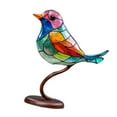 thumbnail image 3 of Adorno de escritorio para pájaros, estatua de pájaro, figuritas de centro de mesa Multicolor, escultura de pájaro, decoración del hogar para jardín, 15cmx8cm Macarena Estatua de escritorio, 3 of 8