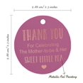 thumbnail image 6 of Inkdotpot Thank You For Celebrating The Mother To Be Baby Shower Bottle Tag Real Rose Gold Foil Favor Hang Tags Pack Of 50, 6 of 7