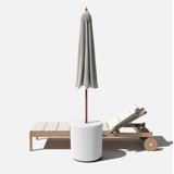 Veradek Outdoor Patio Umbrella Stand Side Table - White - Walmart.com