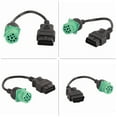thumbnail image 3 of 9 Pin Male Head to 16 Pin Truck Diagnostic Scanner Cable Adapter,Professional Cable Adapter for Trucks Cars Connect to Scan Tools, 3 of 9