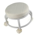 thumbnail image 3 of Ottoman Roulant, Tabouret à Roulettes Imperméable Doux Haute Densité pour Bureau, 3 of 8