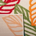 thumbnail image 6 of SAFAVIEH Cabana Lindsay Botanical Indoor/Outdoor Area Rug, Ivory/Green, 5'3" x 7'7", 6 of 8