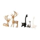 thumbnail image 5 of Escultura de ciervo, estatua de resina y cerámica, adorno elegante, figura de animal para decoración de mesa, ideal para regalar, decoración del hogar, 5 of 8