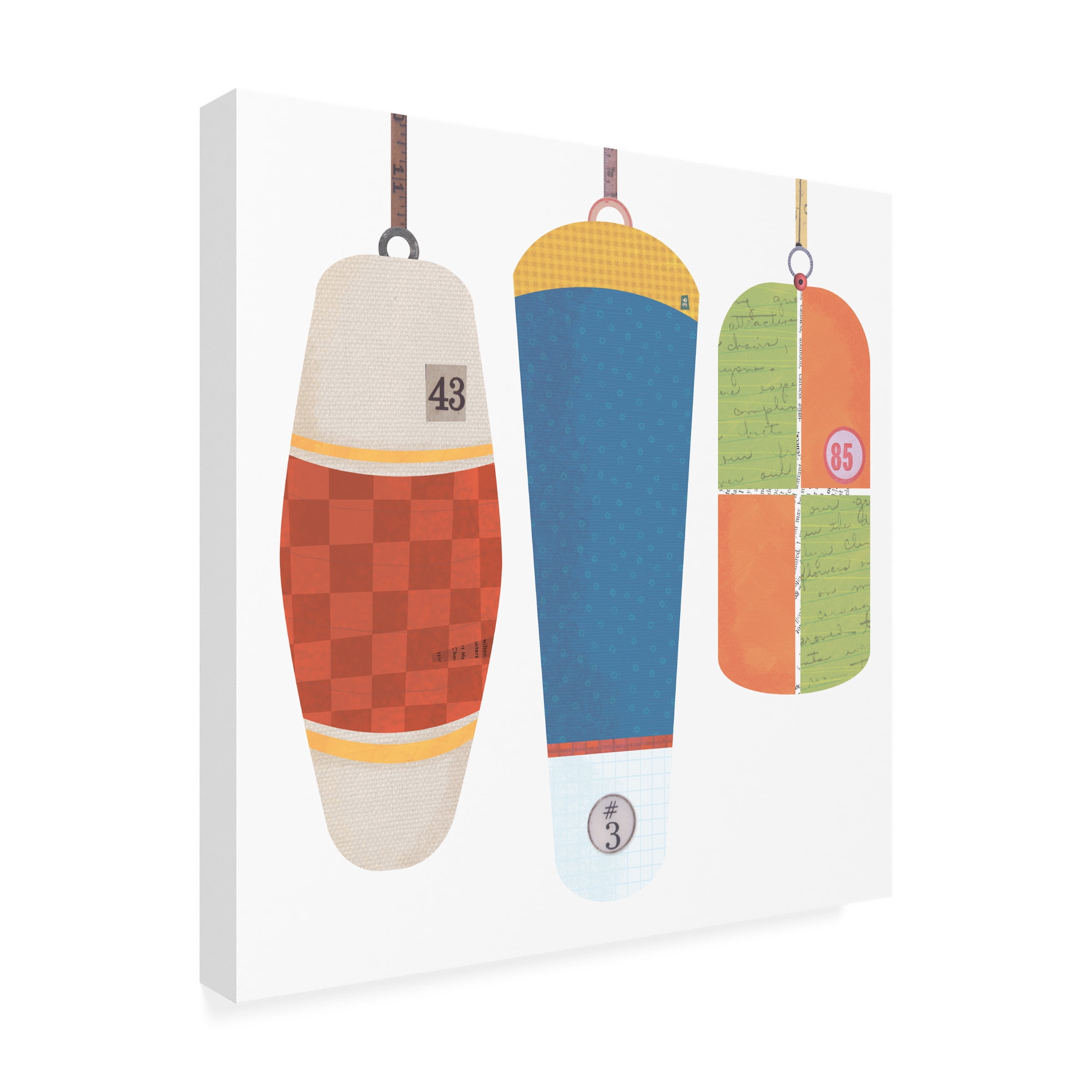 Holli Conger 'Coastal Collage icons 4' Outdoor Canvas