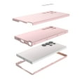 thumbnail image 2 of Case for Samsung Galaxy S24 Ultra, Triple-Layers Hybrid Cover with Camera Lens Protective Film, Anti-Scratch Drop Protection [Military Grade Shockproof] Cover for Samsung Galaxy S24 Ultra, Rosegold, 2 of 7