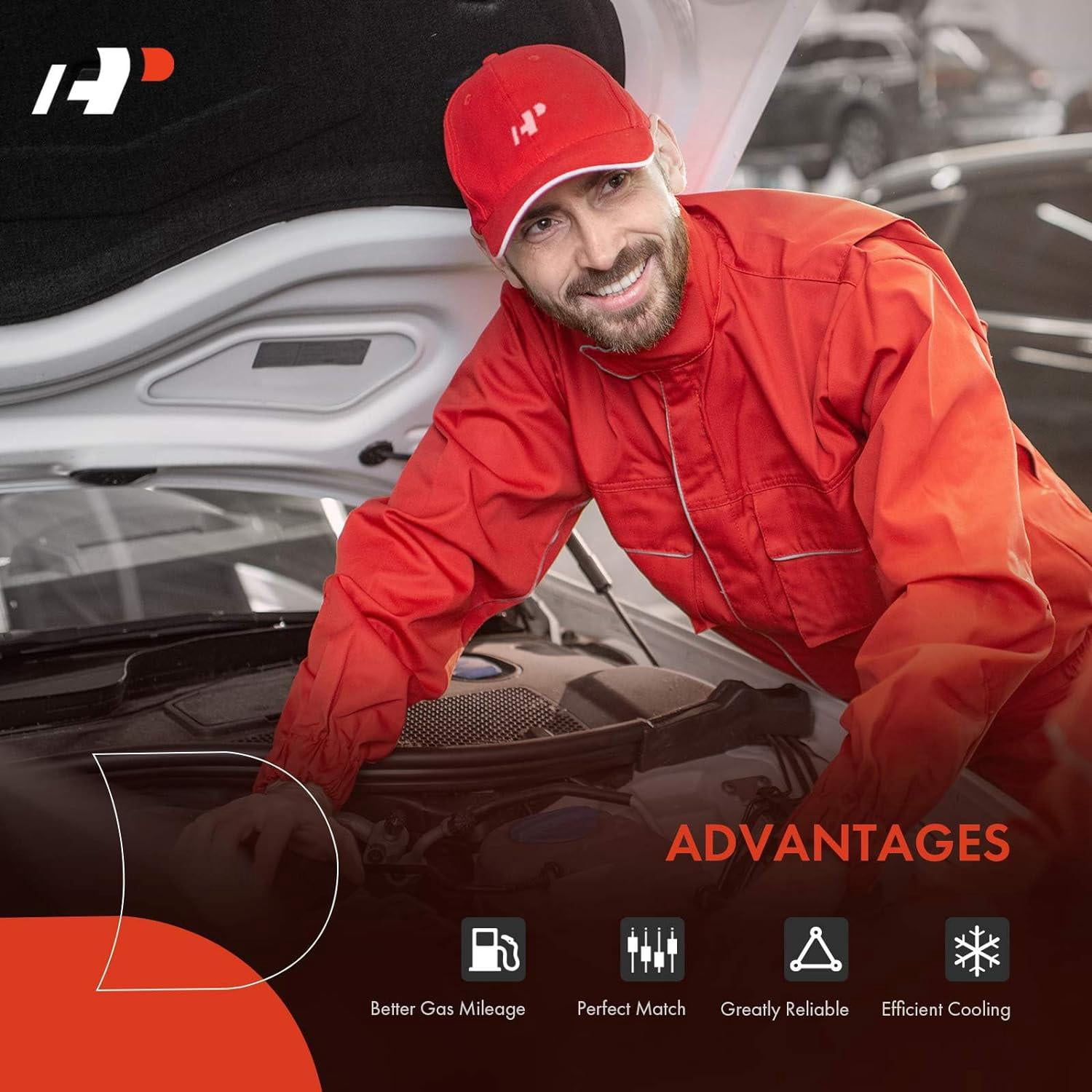 Turbo Intercooler Air Cooler - Compatible With 2015 - 2019 Ford Mustang 2 3l 4 Cylinder Turbocharged 2016 2017 2018