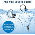 thumbnail image 2 of H2O Audio Surge SX10 Waterproof IPX8 Headphones - In-Ear Stereo Earbuds with Noise-Cancelling Earphones for Swimming, Running, and Sporting Activities - Short Wired, 2 of 5