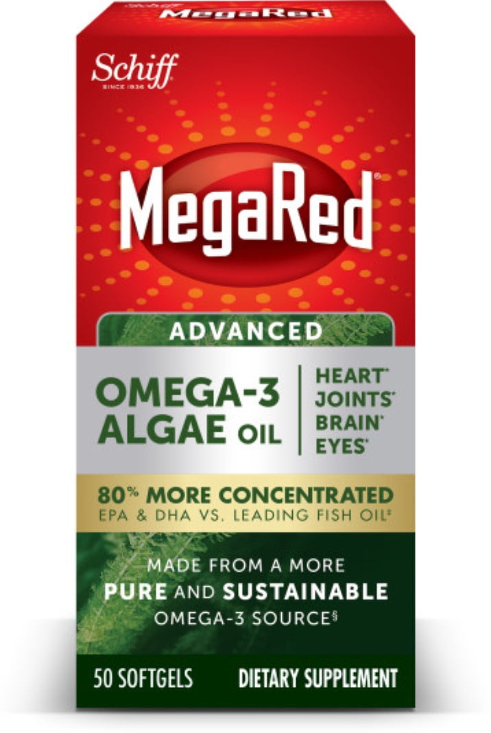 2 Pack MegaRed Advanced Omega3 Algae Oil 12/ 50 ct