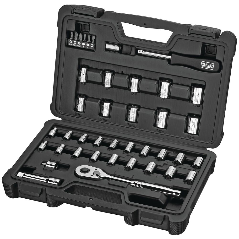 BLACK+DECKER Socket Set, 40-Piece