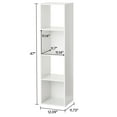 thumbnail image 6 of Mainstays 4 Cube Vertical Storage Organizer, White, 6 of 8
