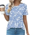 thumbnail image 2 of Tops Cortos para las Mujeres Cuello en V de Moda Casual Manga Corta Primavera Verano Top, Tops de Baile para las Mujeres, 2 of 5