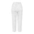 thumbnail image 4 of KDFJPTH Cargo Pants for Women Trendy Back Elastic Waist Linen with Pocket Trousers, 4 of 6