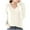 Beige, variant on Admvng Womens Sweaters Solid Color Long Sleeved V-neck Knitted Sweater Thin Sweater Top, Size S-2XL