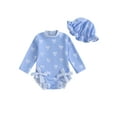 thumbnail image 1 of Gupgi Toddler Infant Girl Rash Guard with Sun Hat, Baby Swimsuit Long Sleeve Bow Print Bathing Suit Swimwear, 1 of 9