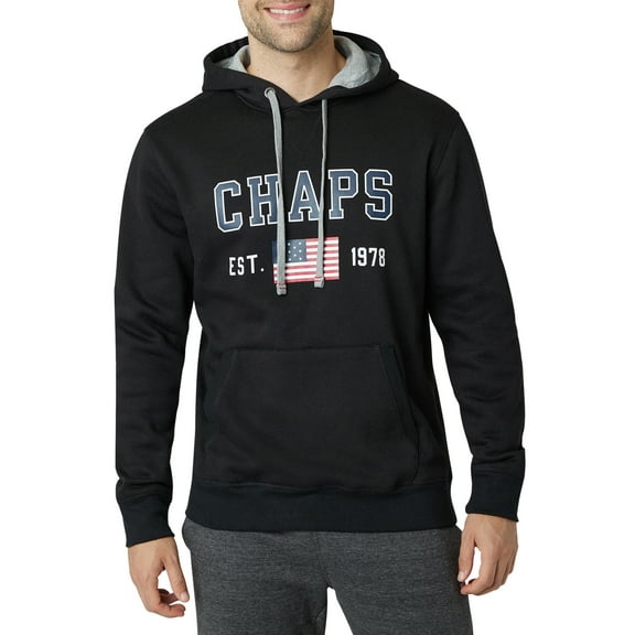 Chaps Men's Everyday Fleece Logo Pullover Hoodie- Sizes XS up to 4XB