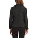 thumbnail image 3 of BLAZER DE TWEED PARA MUJER CHIC INSPIRADOR CON SOLAPA EN V, MANGA LARGA, ELEGANTE Y CASUAL DE NEGOCIOS, TALLA M EN NEGRO, 3 of 6