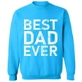 thumbnail image 2 of OXI Crewneck Sweatshirt - Best Dad Ever,Basic Casual Sweatshirts for Men's and Women Fleece Sweatshirt Long Sleeve- Sapphire Medium, 2 of 2