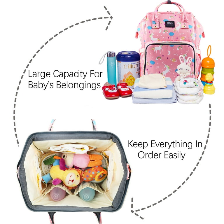 Pink unicorn diaper bag online