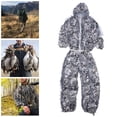 thumbnail image 3 of Traje de hoja de nieve 3D chaquetas de hoja 3D Conjunto de pantalones Camuflaje de hoja de nieve salvaje 3D para seguimiento para caza ANGGREK Otros, 3 of 8