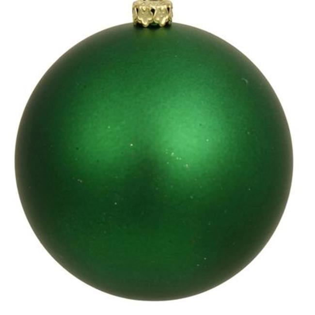 Queens of Christmas 3 Wire 80mm Green Glitter Ball Ornament