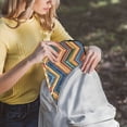 thumbnail image 5 of FORMRS 15"-15.6" Laptop Sleeve Protective Case Soft Carrying Quilted Computer Bag Cover, Orange Geometric, 5 of 7