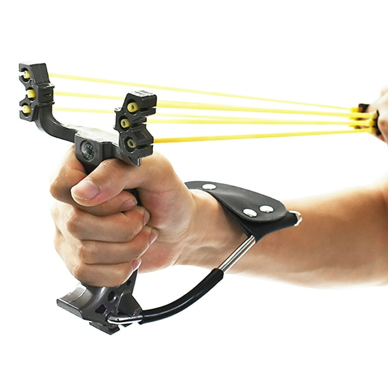 Grim Workshop Slingshot Hunting & Survival Kit - Includes Slingbow Card, Steel Shot, Arrows, & Tin