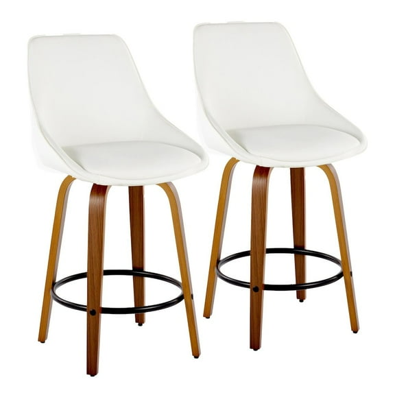 LumiSource Diana 26" Fixed-Height Counter Stool - Set of 2