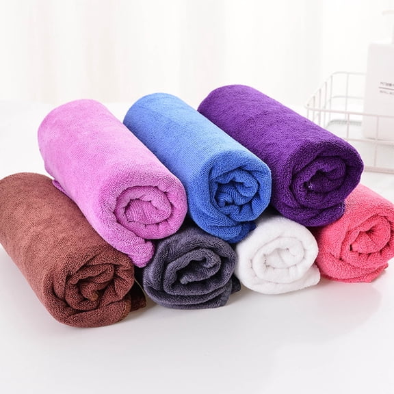 Microfiber Bath Towels 2 Pack – Fast Drying, Super Absorbent, Soft Thin Shower Towels for Bathroom, Travel, Camping, Gym, Swimming – 29.5 x 13.8 Inch Reusable Washcloths