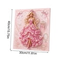 thumbnail image 3 of DIY Princess Diamond Pearl Art Kit with Frame - 11.8x15.7 Inch 2D Rhinestone Painting Craft, Elegant Ballerina Wall Decor for Girls Room, Creative Handmade Gift Idea, Unique Home Accent, 3 of 7