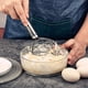thumbnail image 4 of Juego de batidores de masa, ONME, paquete de 2 varillas mezcladoras de masa de pan de acero inoxidable con un raspador para pan para hornear en casa para batir, 4 of 5