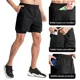 thumbnail image 4 of Short Deportivo Negro Liso Todo Tipo De Deporte Gym 2pcs, 4 of 8