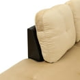 thumbnail image 5 of MAYEERTY Beige & Brown 3-Piece Lint & PVC Couch Warm Two-Tone Inviting Living Room, 5 of 12