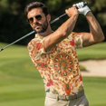 thumbnail image 3 of Aplkyhs Funny Couple Golf Shirts Vintage Mandala Floral Quick Dry Summer Lapel Business Casual Office Work Dress T Shirts Keep Cool in Hot Weather Washable Lightweight, 3 of 5