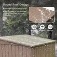 thumbnail image 2 of Miekor Furniture Outdoor Storage Shed 6x4 FT, Metal Tool Sheds Storage House with Lockable Double Door, Large Bike Shed Waterproof for Garden, Backyard, Lawn 20019, 2 of 7