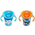 thumbnail image 3 of Munchkin® Miracle® 360° WildLove Trainer Sippy Cup, 6 oz, Polar Bear/Orca, Unisex, 2 Pack, 3 of 8