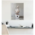thumbnail image 3 of Kate and Laurel Goose Standing on a Toilet Paper Roll Bathroom Art Framed Canvas Wall Art by The Creative Bunch Studio 18 x 24 Sylvie Beaded White, Whimsical, Animals, Humor, Bathroom Art for Wall, 3 of 8